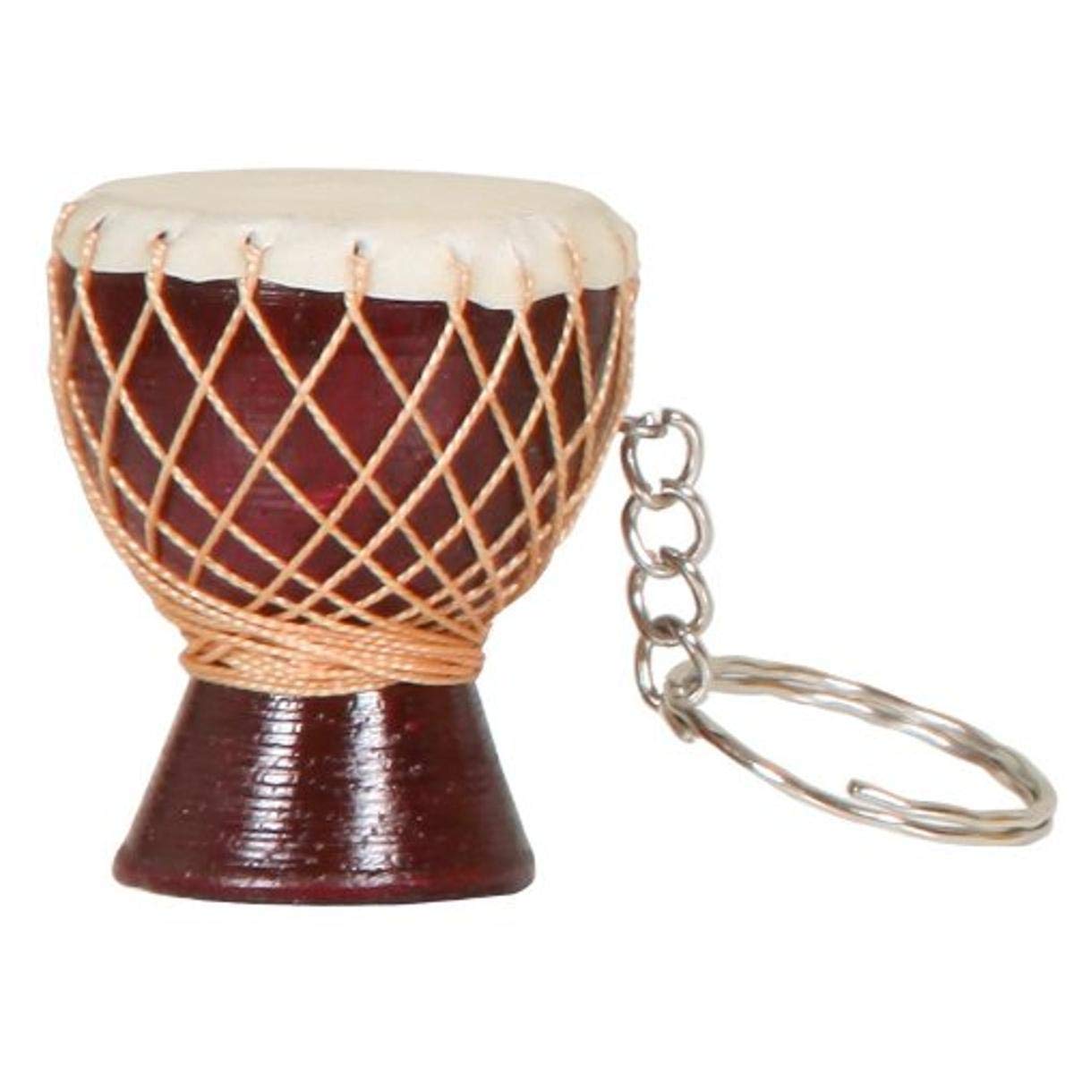 X8 DrumsX8-KEYCH-BR Djembe Drum Keychain - Brown