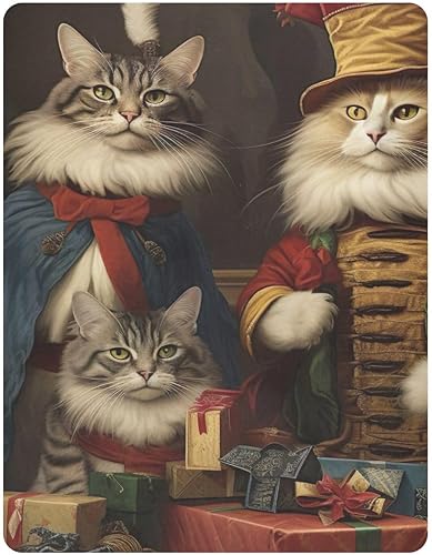 Miniatura 2 de Fitted Crib Sheets Christmas Royal Cats Baby Crib Sheets for Boy & Girl Toddler Mattress Sheets 21216531