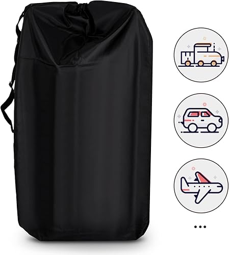 Miniatura 6 de LIHAO Bolsa de viaje universal para cochecito, bolsa de control de puerta para asiento de automóvil, bolsa de transporte de viaje impermeable,