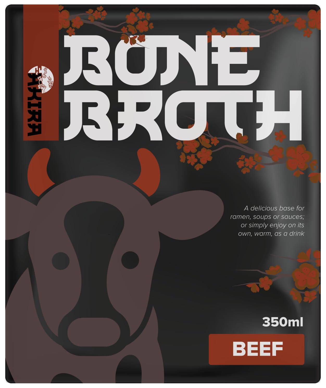 Akira Beef Bone Broth, 350ml (Pack of 10)