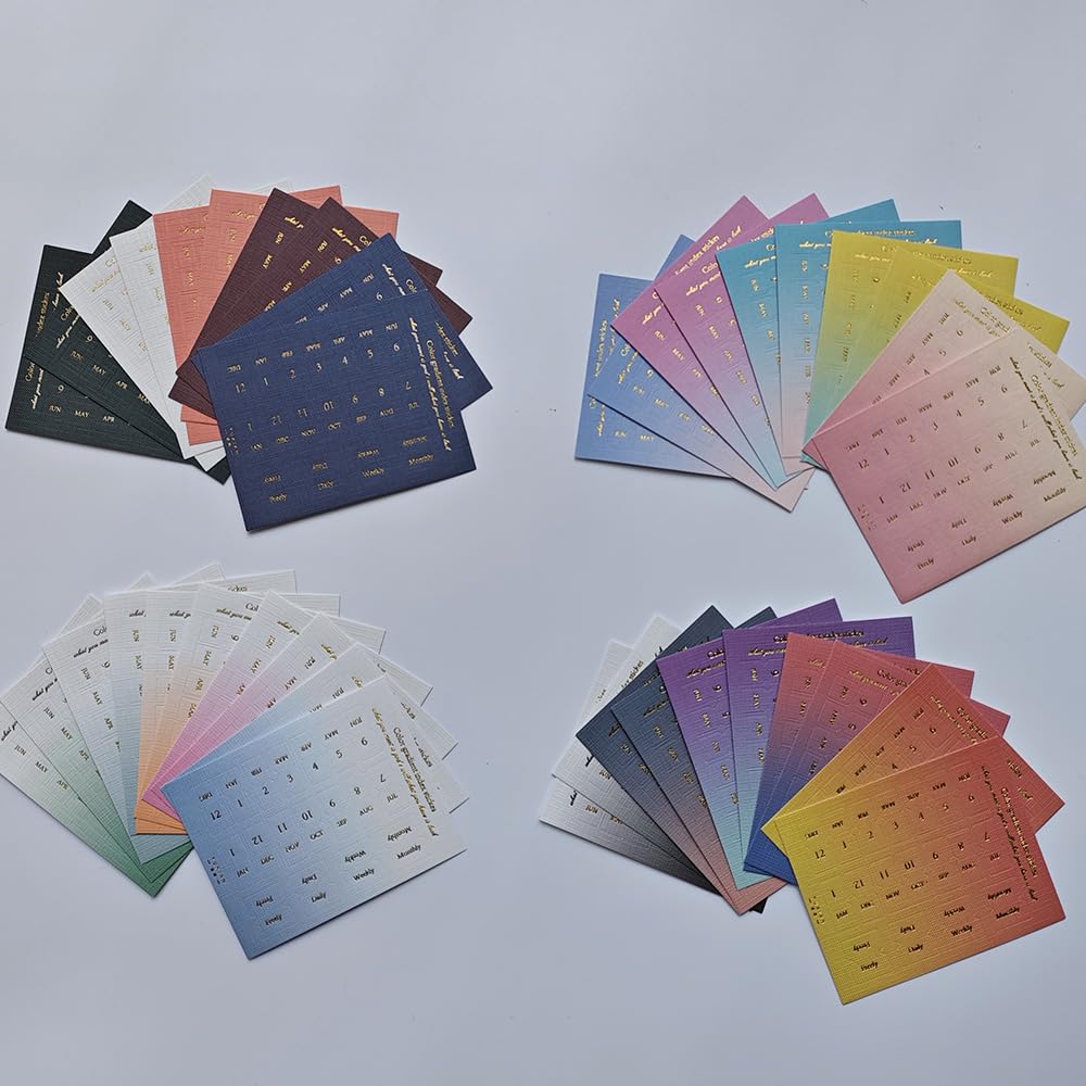 10 Sheets Monthly Adhesive Index Tabs Colorful Monthly Separator Tabs for Office Study Planners Organizations (All 4 Colors)