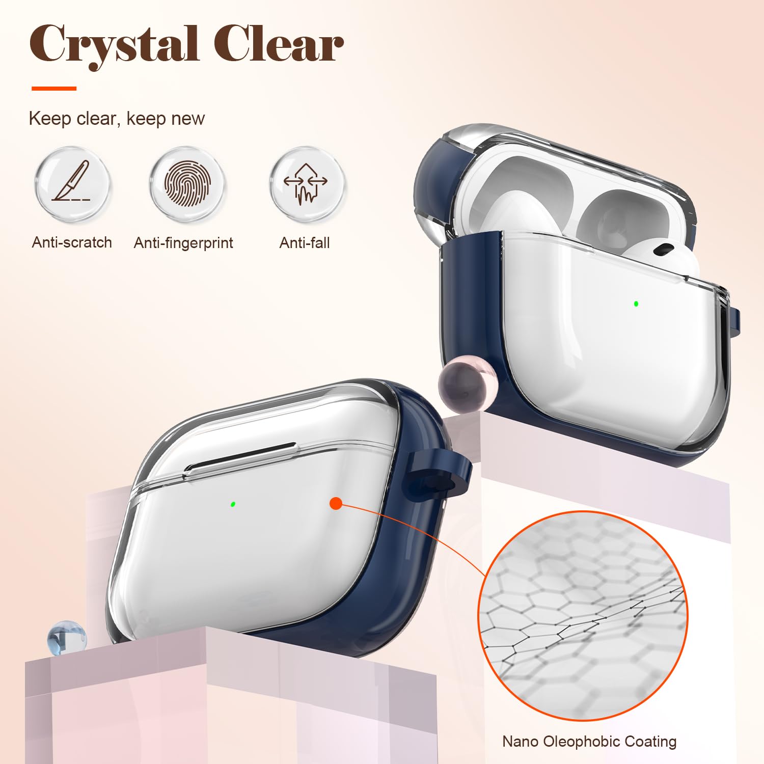 Amazon | MHYALUDO AirPods Pro ケース (2023/2022/2019、第 2/第 1