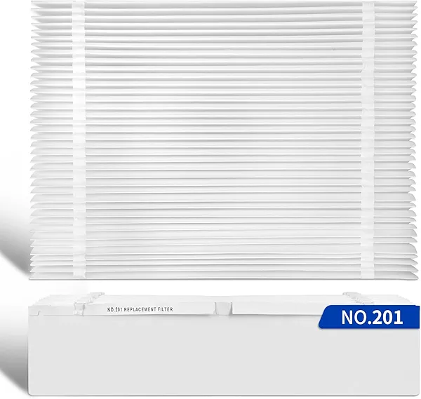 Senowi 2-Pack 201 Replacement Furnace Filter Compatible with A prilaire Space-Gard 2200,2250 Whole-House Air Purifier and X0445,MERV-10, 20x25x6 Air Filter