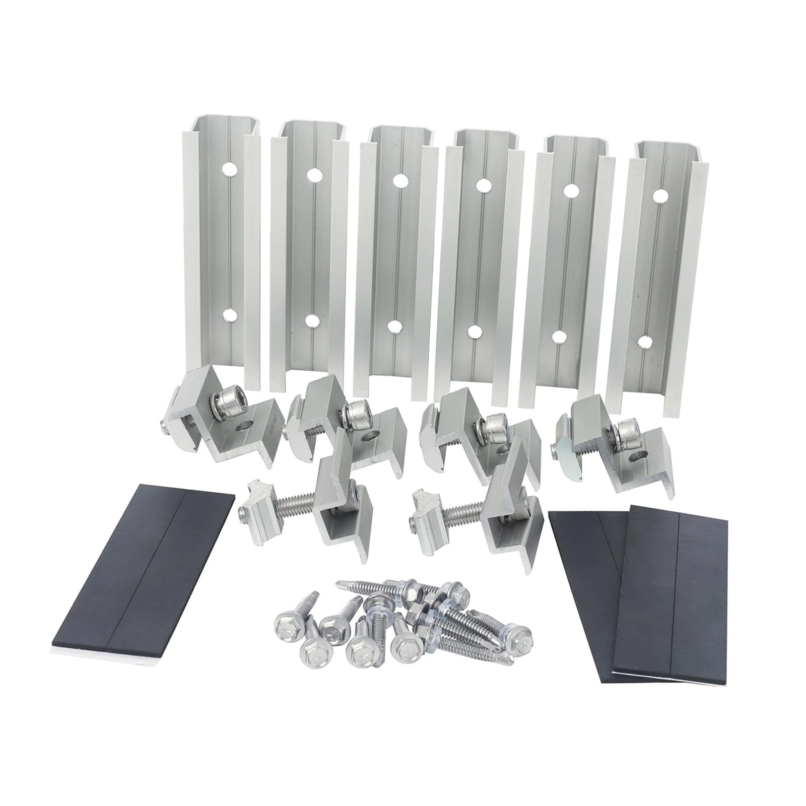 Buxuaaaa Multicolor General Roof Mount Solar Brackets Strong Solar Panel Mount For Asphalts Metal Roofs Aluminum Rails Systems Roof Panel Installation