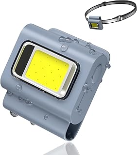 Magnetic Cob Work Light, Rechargeable Led Work Light Cob with Magnetic Base, Cob Led Magnetic Work Light with USB Charging Cable
