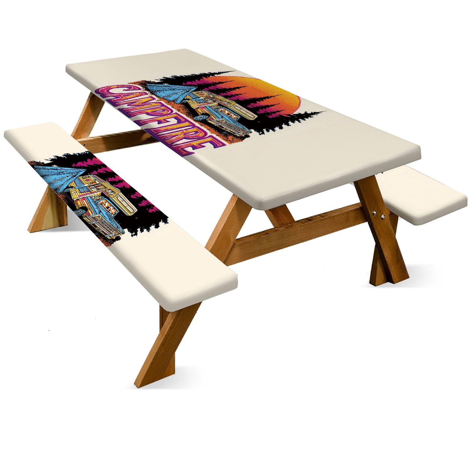 Nappe table pique nique outdoor pour vos repas de famille au camping et barbecues de jardin 72x30