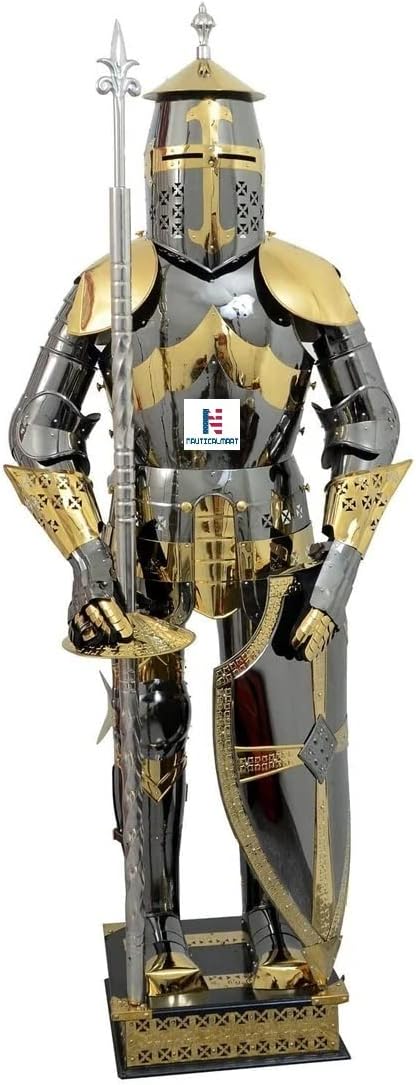 Medieval Knight Armor Suit Royal Armour Cosplay LARP Halloween Costume