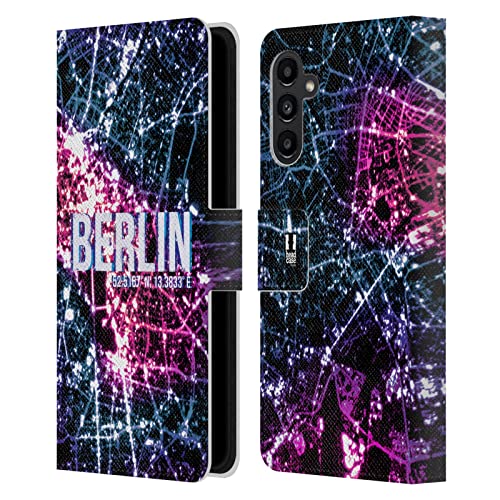 Coque portefeuille Samsung A13 5G en cuir fini Berlin