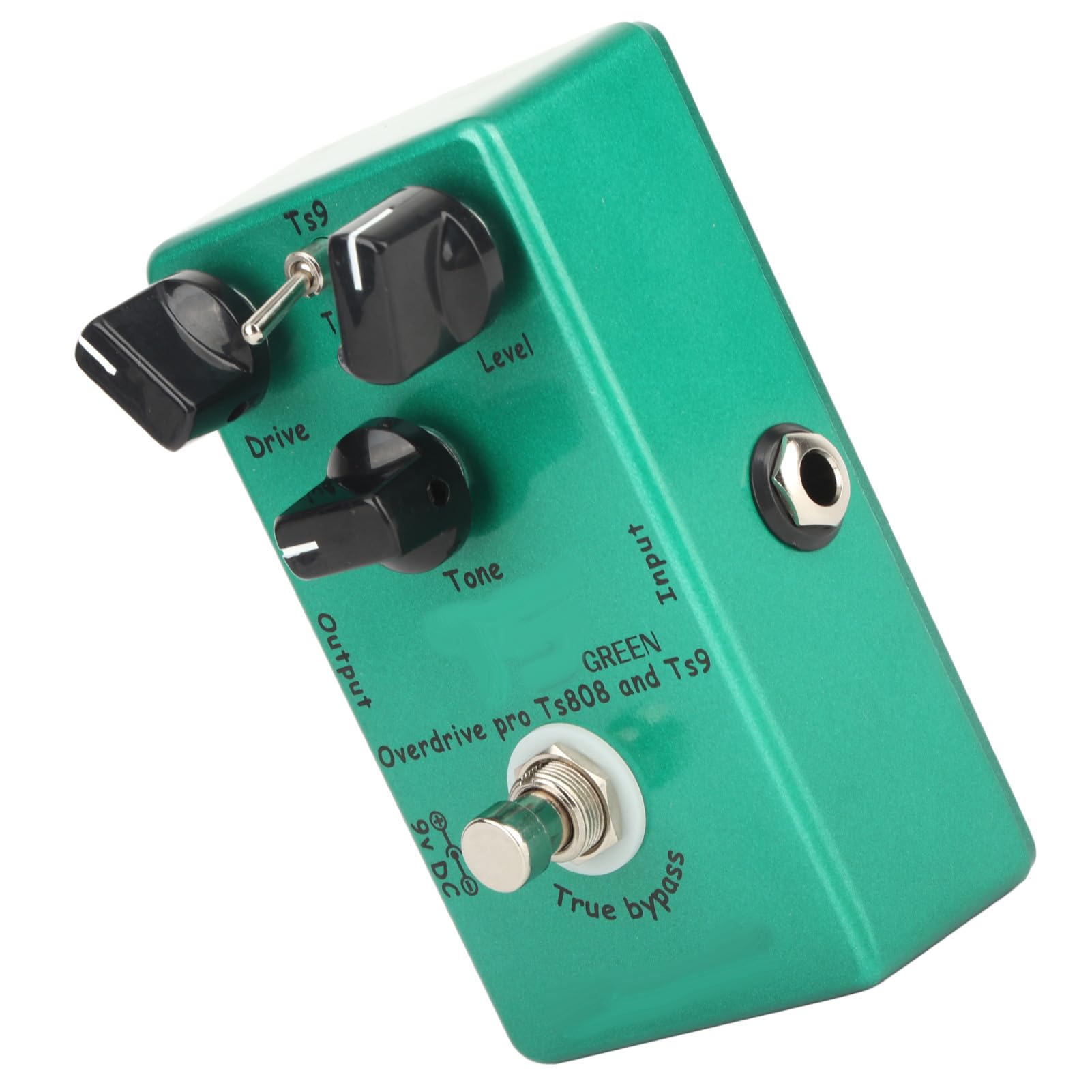 Guitarra Sostenible Fellow Tube Pedal Tube Screamer Overdrive para Mejorar el Rendimiento, Compacto y Duradero (verde) (Efecto de sobrecarga manual de Tube Screamer)