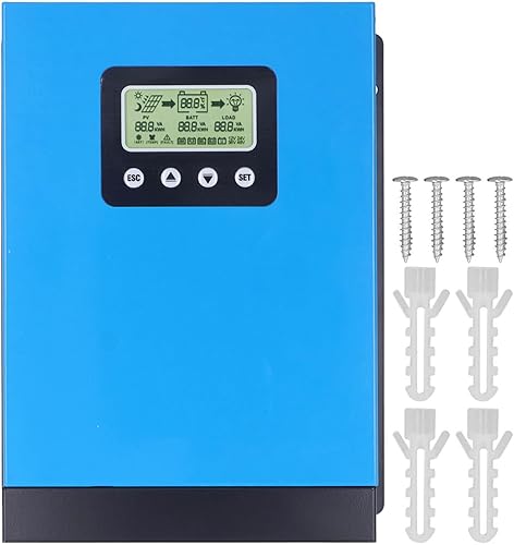 Miniatura 6 de Controlador solar, MPPT, control de carga solar, pantalla LCD, panel solar, regulador inteligente, 12 V, 24 V, 36 V, 48 V, automóvil, controladores