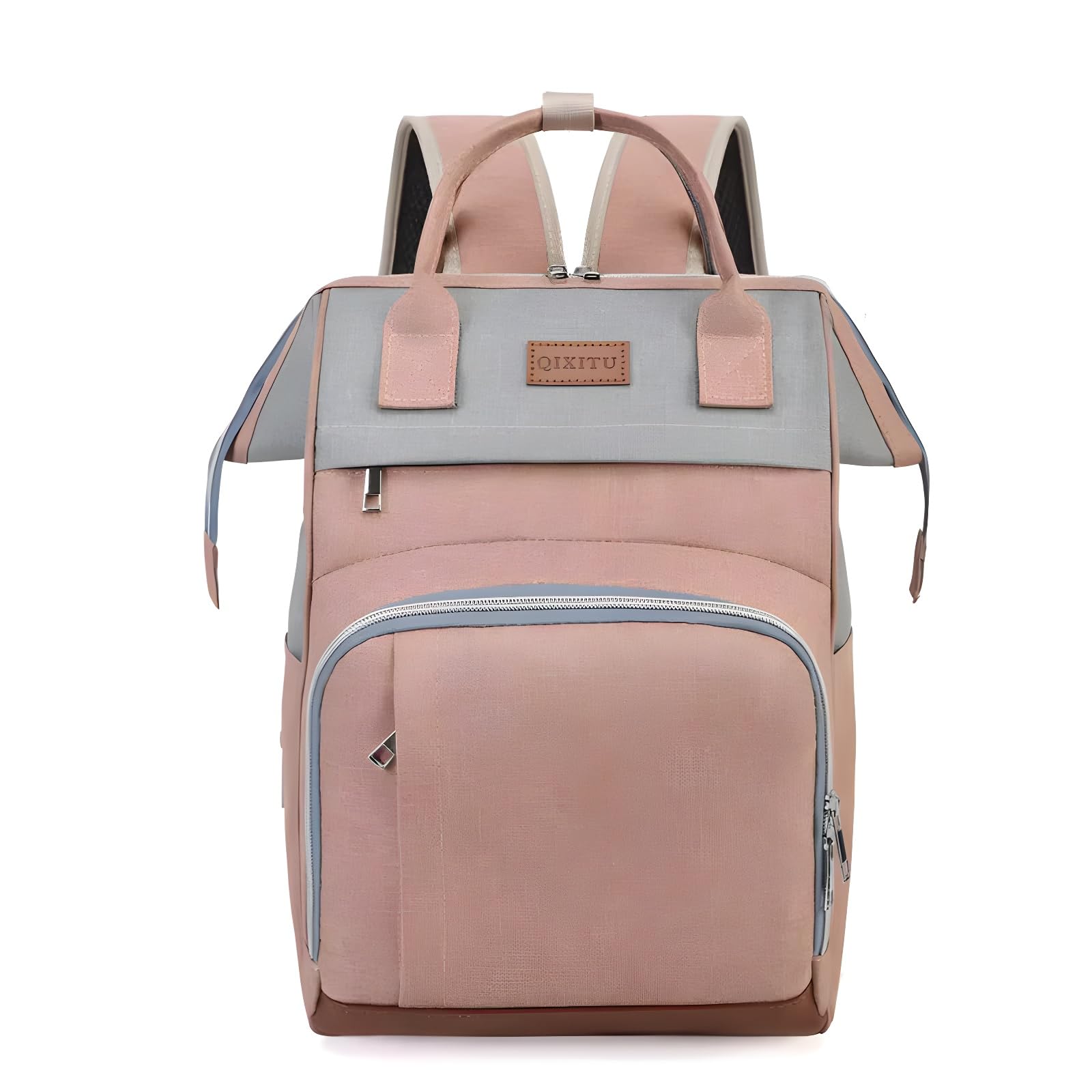 Diaper Backpack with USB Charging Port – 5 Styles Available – Large Capacity, Stain Resistant, 16 Pockets, Waterproof, Argyle Pattern for Moms & Dads – Baby Essentials Bag-image-21