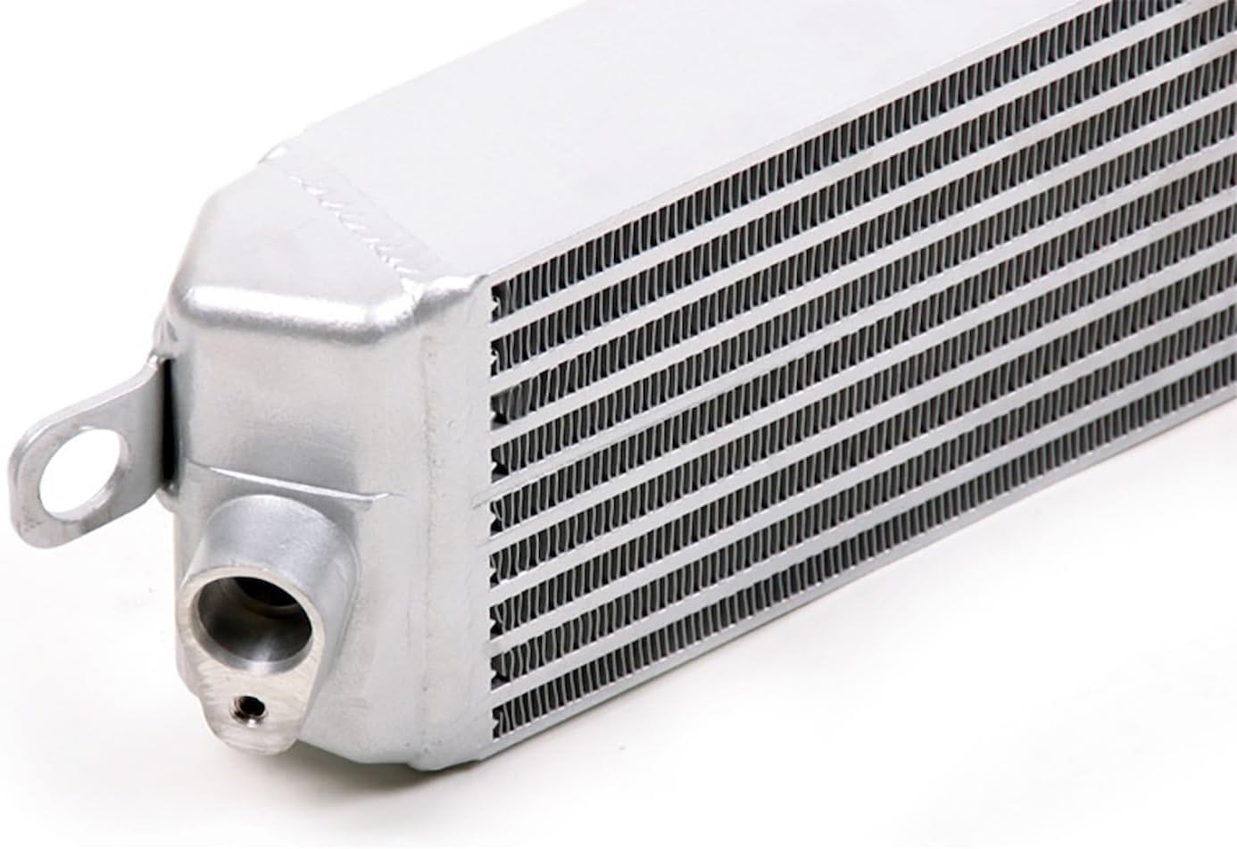 CSF Fluid Cooler, 33.75 x 4.75 x 2.25 in, Plate and Fin Type, OEM Inlet/Outlet, Aluminum, Silver Powder Coat, compatible with BMW M3 2008-13, Each