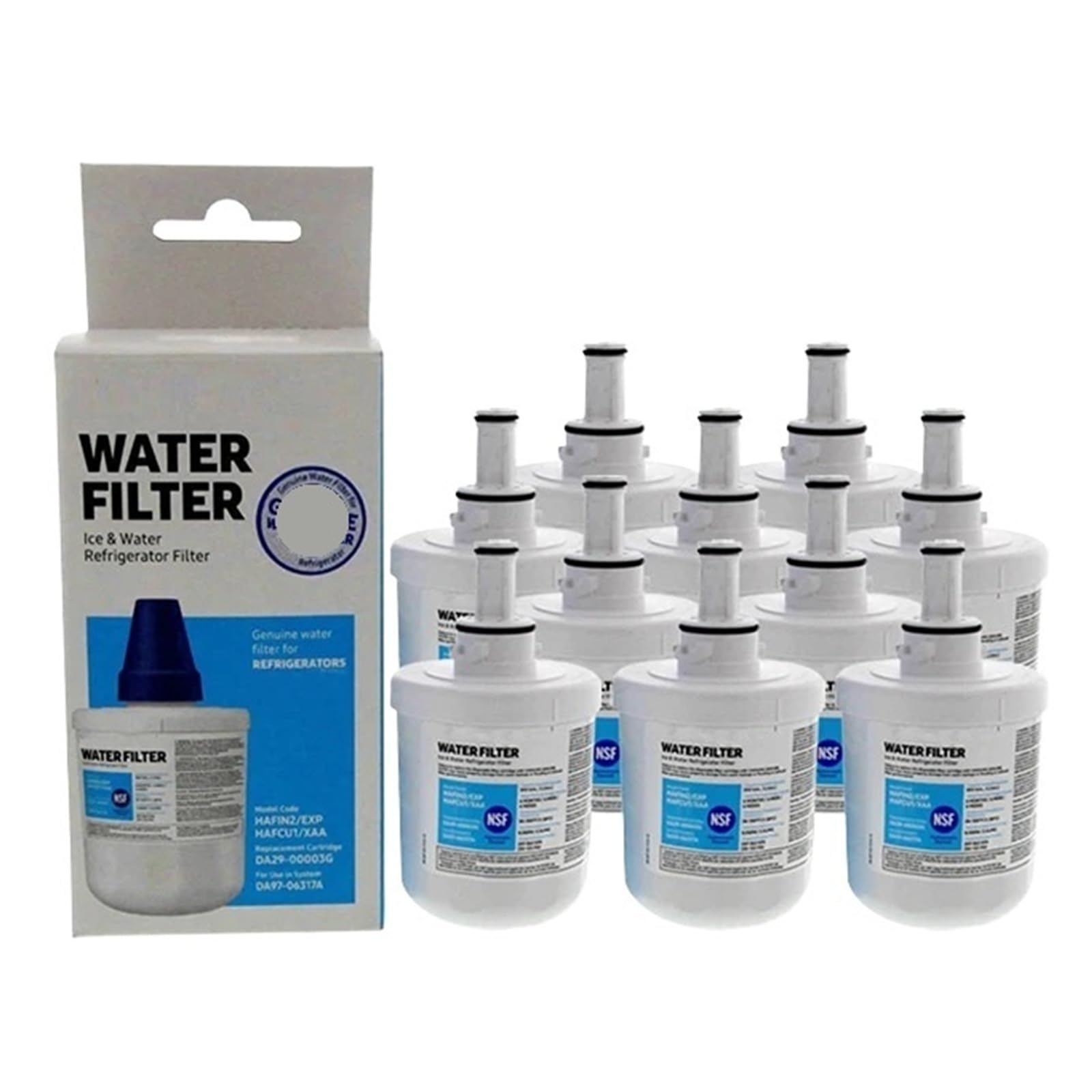Filtro Dell'acqua Di Ricambio For Frigorifero, Compatibile Con Samsung, DA29-00003G, DA29-00003B, DA29-00003A, Compatibile Con Aqua-Pure, Plus, HAFCU1(10pcs)