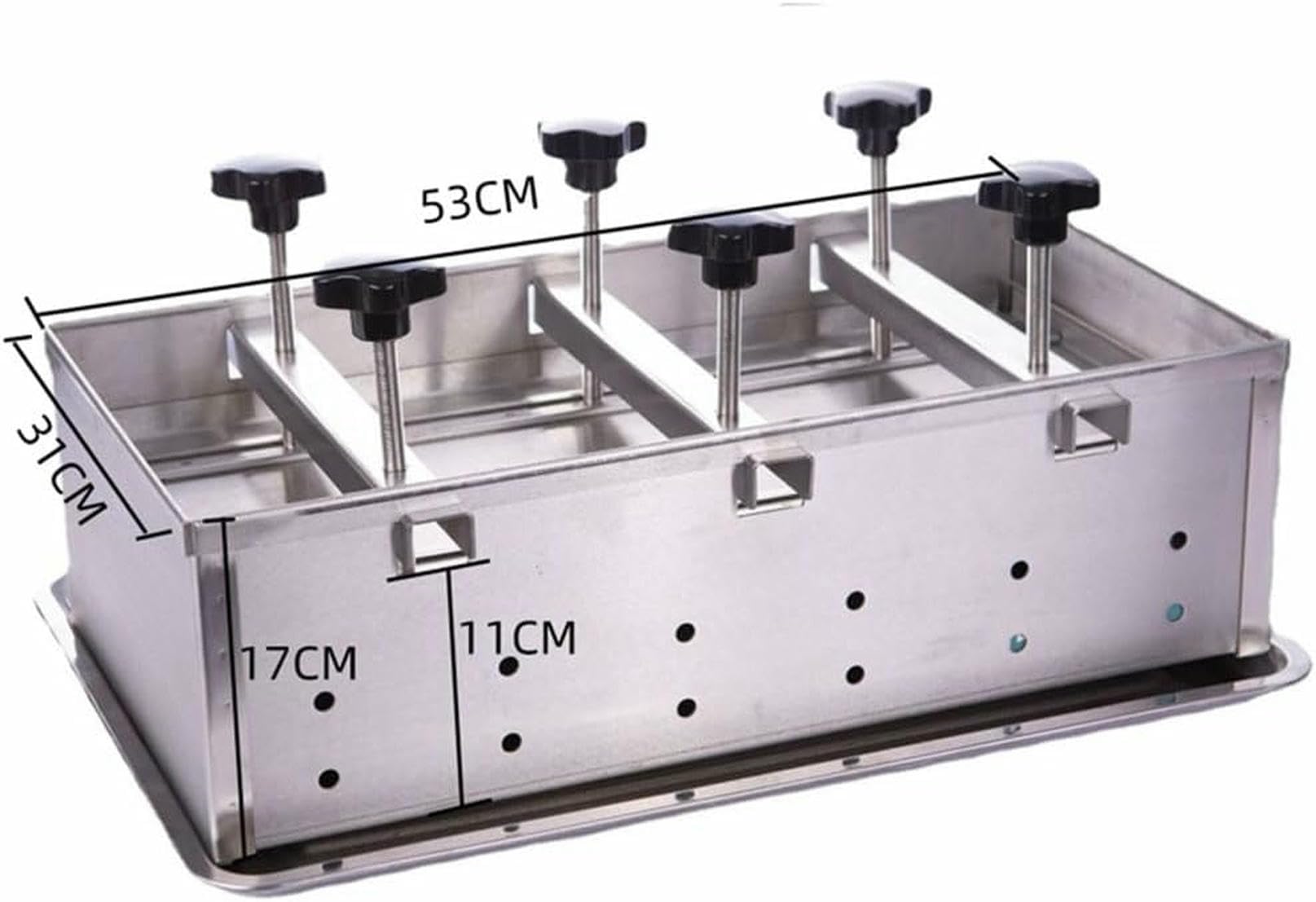 Stampo per hamburger in acciaio inox – Pressurizzazione a doppia vite per hamburger e cursori ripieni perfetti