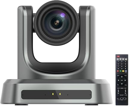 4K NDI PTZ Camera AI Voice Tracking, NDI HX2, 12x Optical Zoom, 4x Mics