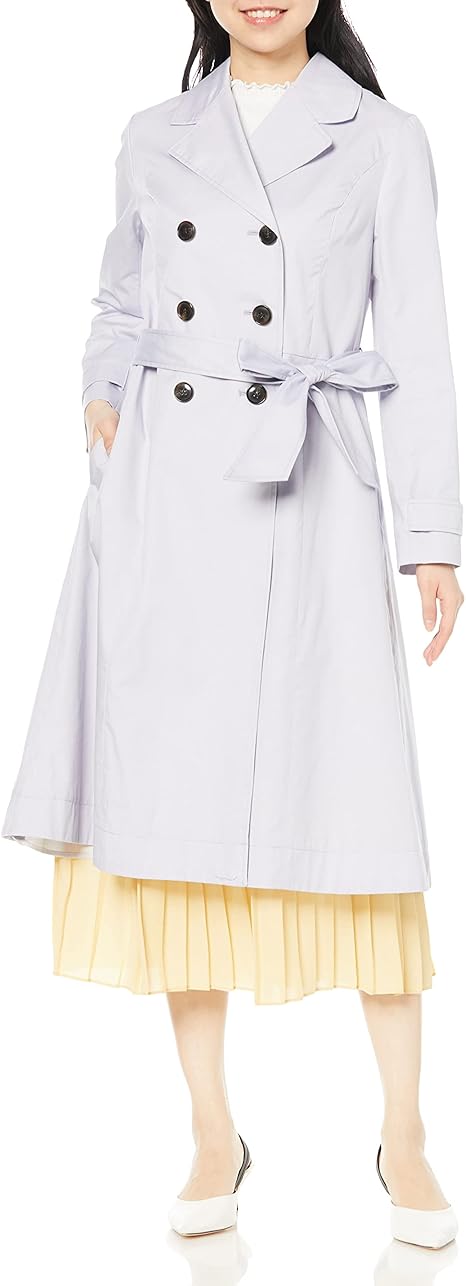 Amazon レッセパッセ コート リボンベルト付きトレンチコート レディース コート ジャケット 通販