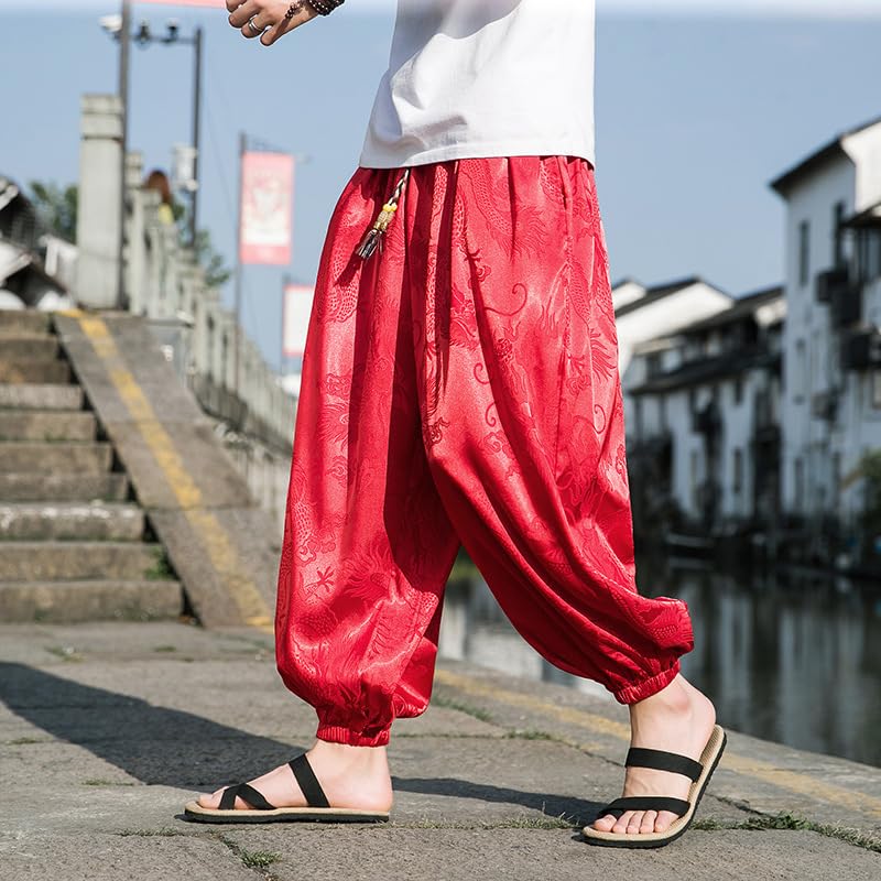 GUOYUXIAO Men's Pants Spring Autumn Sport Cuffed Harlan Trouser4