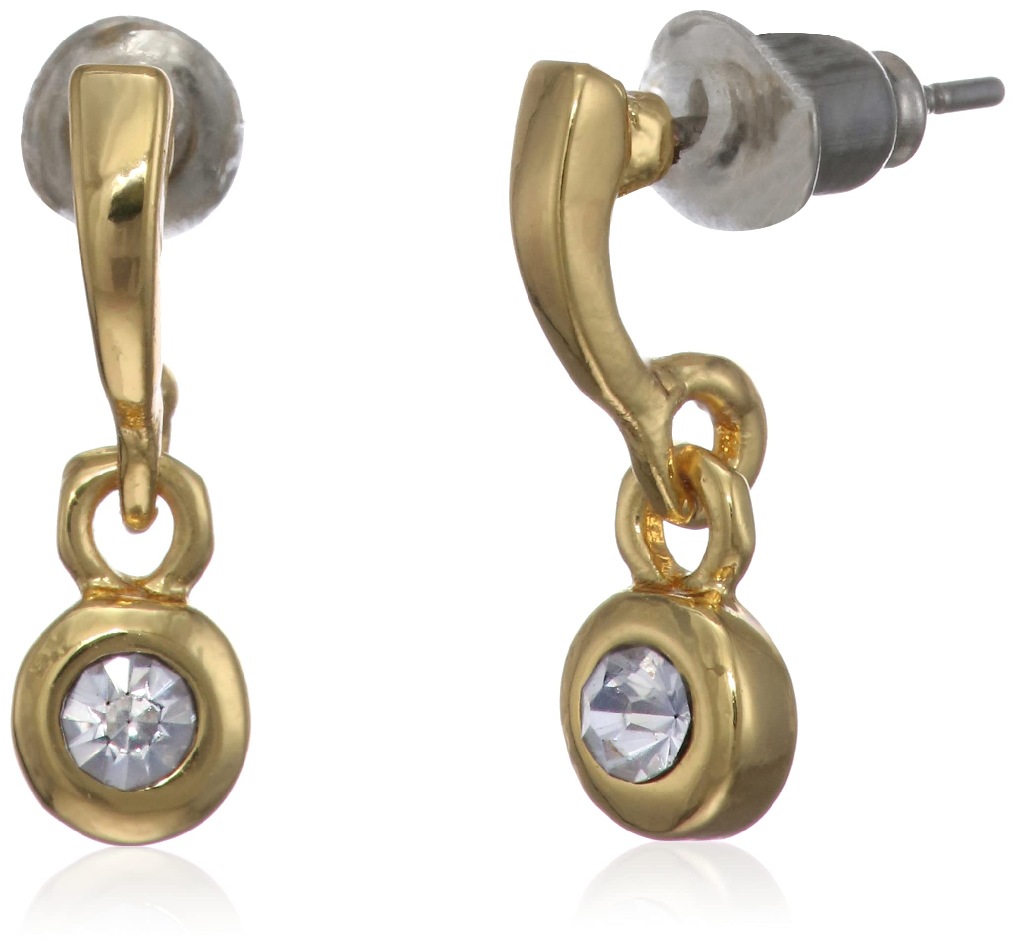 Estele 24 Kt Gold Plated Stone Drop Small Dangle Earrings with Austrian Crystal for Women (B091TVVY7Q) Amazon Price History, Amazon Price Tracker