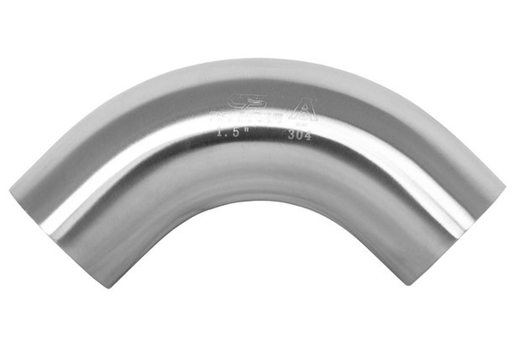 Codo 90o Radio Largo DTGN 1-1/2 Pulgadas(OD) 304 Inoxidable Acero Tope ...