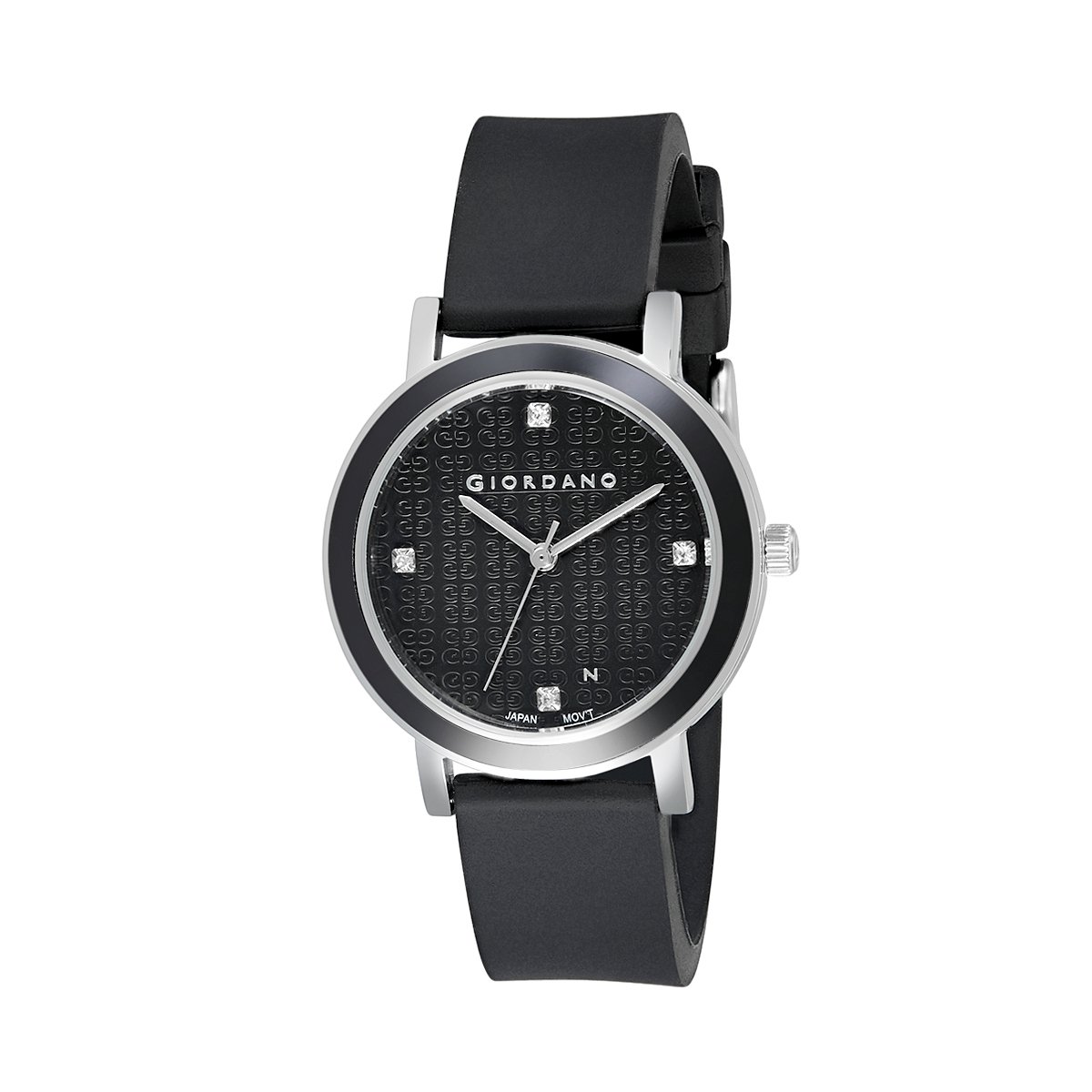 Giordano Womens Black Dial Silicone Strap Watch (2932-01) (B07FMKW949) Amazon Price History, Amazon Price Tracker