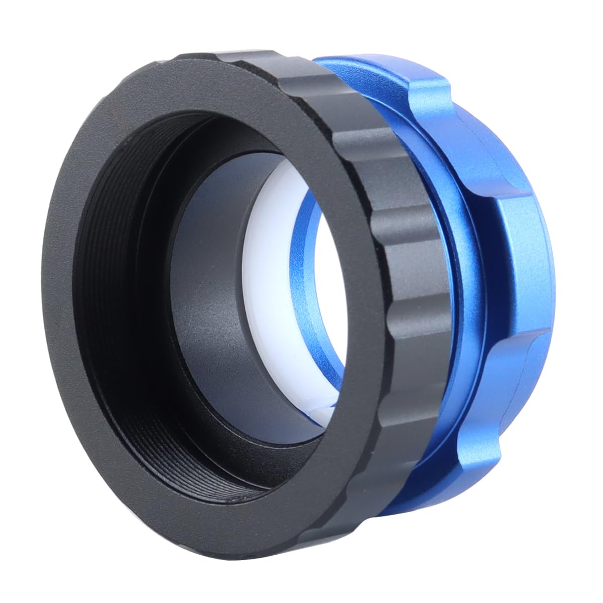 Adaptateur d'oculaire pour télescope, adaptateur d'interface de verrouillage coaxial M42 vers 1,25 pouce, accessoire d'astrophotographie en alliage d'aluminium (bleu)