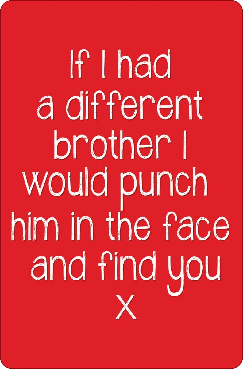 If I Had A Different Brother Small Tin Sign