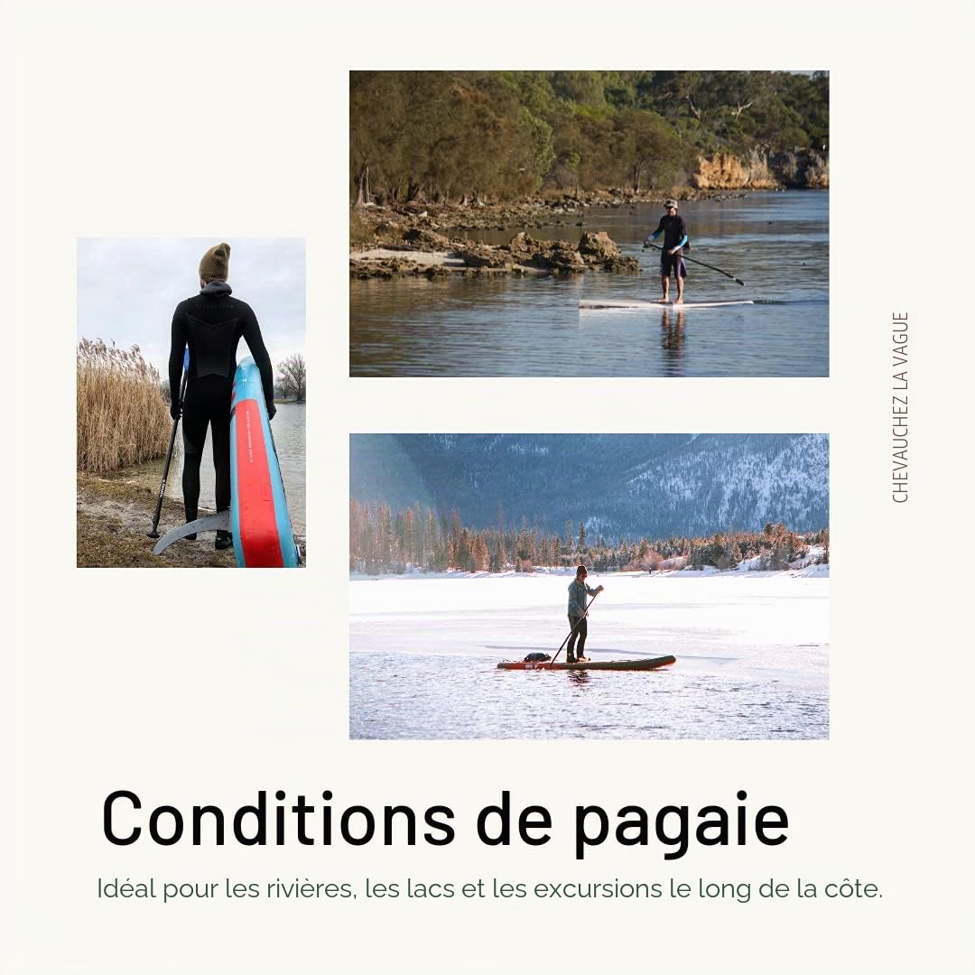 US-Box SUP Touring aileron – Fabriqué en Allemagne – Planche de surf compatible avec de nombreuses planches de stand up paddle (taille 9,4")