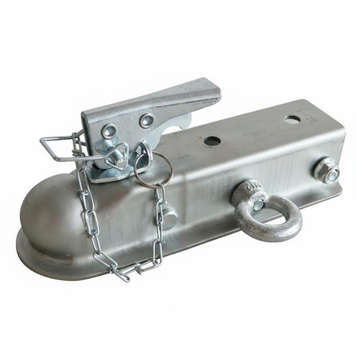 Heavy Duty Hauling Hitch Coupler High Strength Hauling Hitch Coupler Towing Equipment Easy Installation, 2x2 Coupler W Ring-image-49