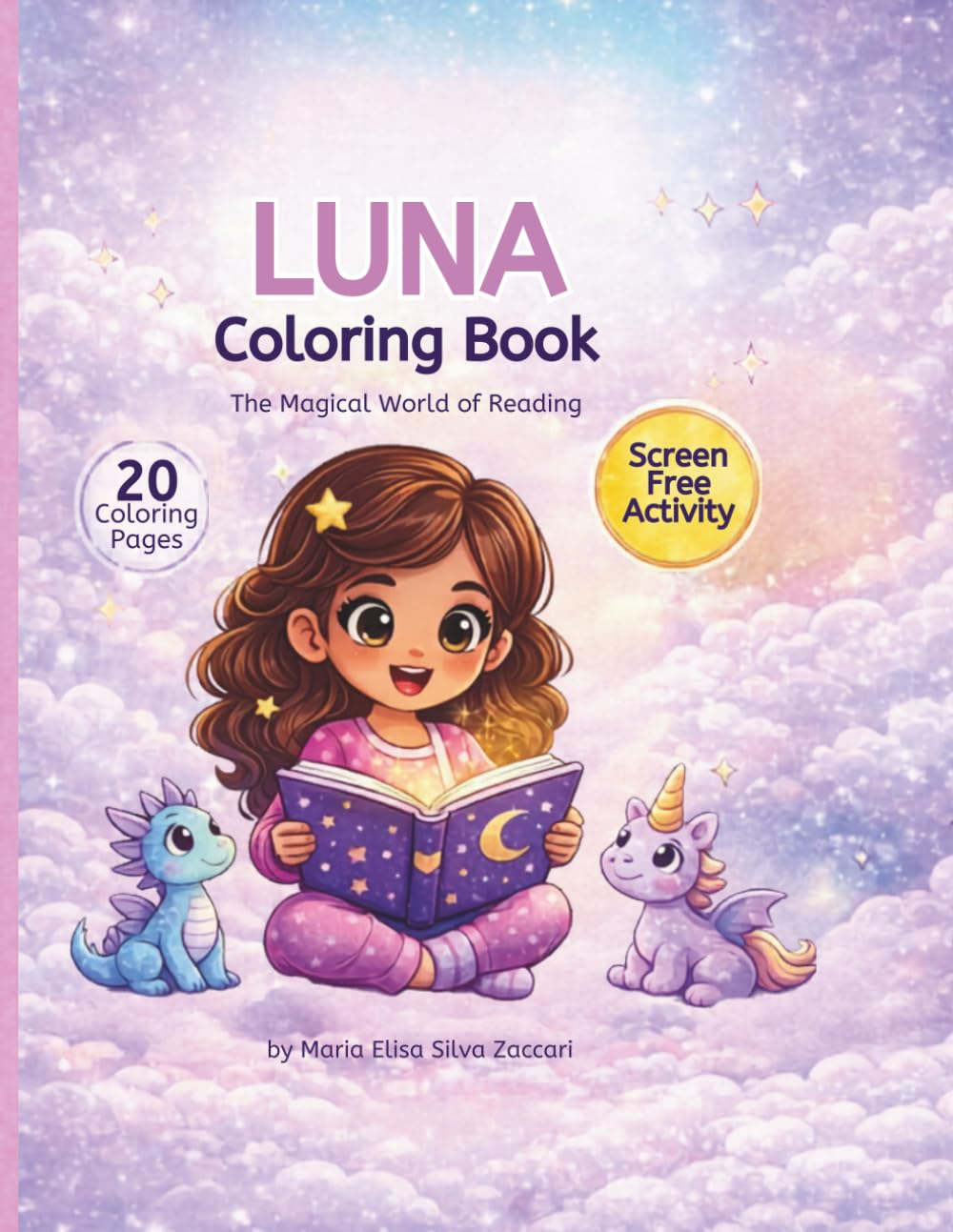 Luna Coloring Book: The Magical World of Reading