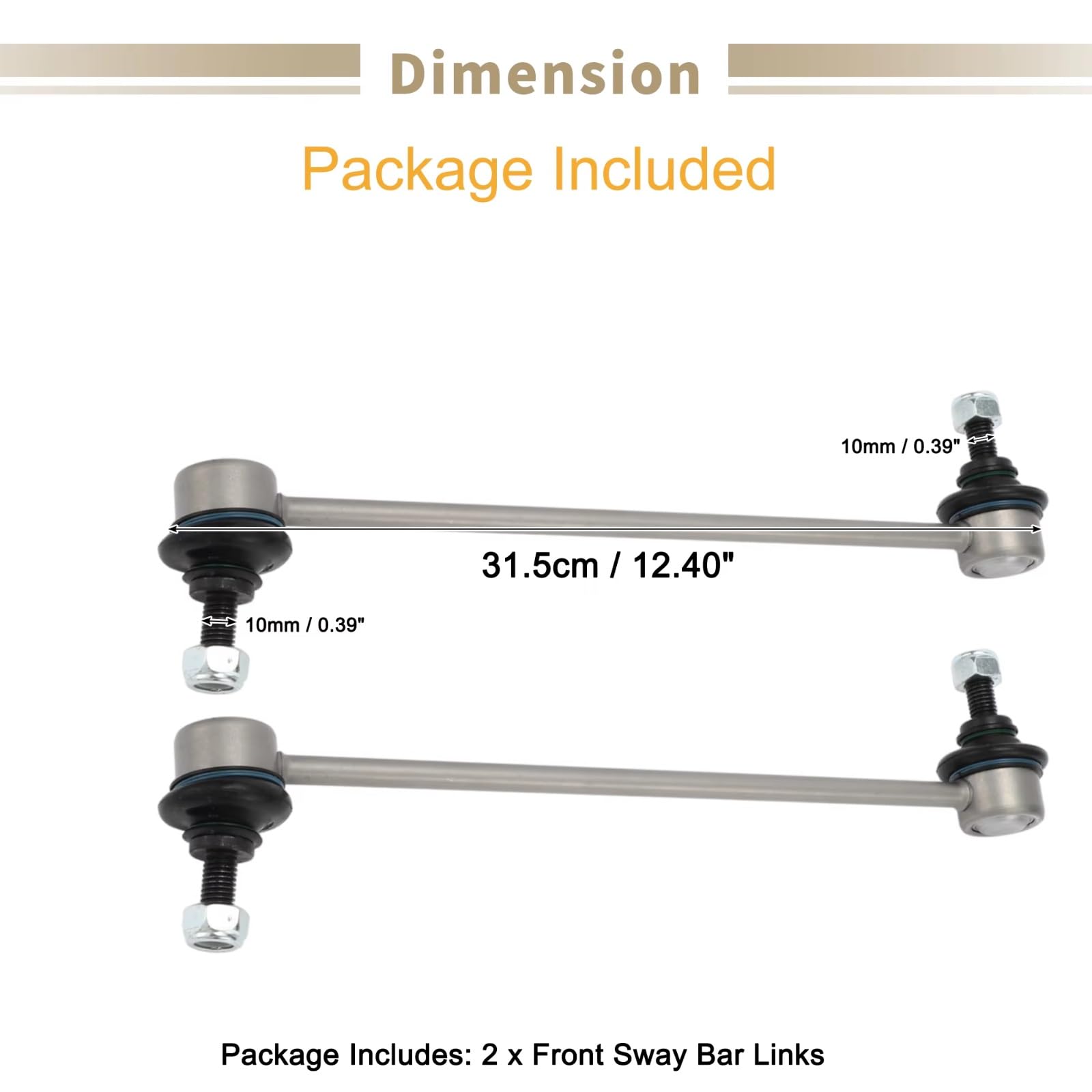 Bieletas de Barra estabilizadora Delantera (2 Piezas) Delantera Izquierda y Derecha. Bieletas de Barra estabilizadora 6R0411315/2Q0411315. Compatible con Seat para Arona 2020, 2021, 2022 y 2023.