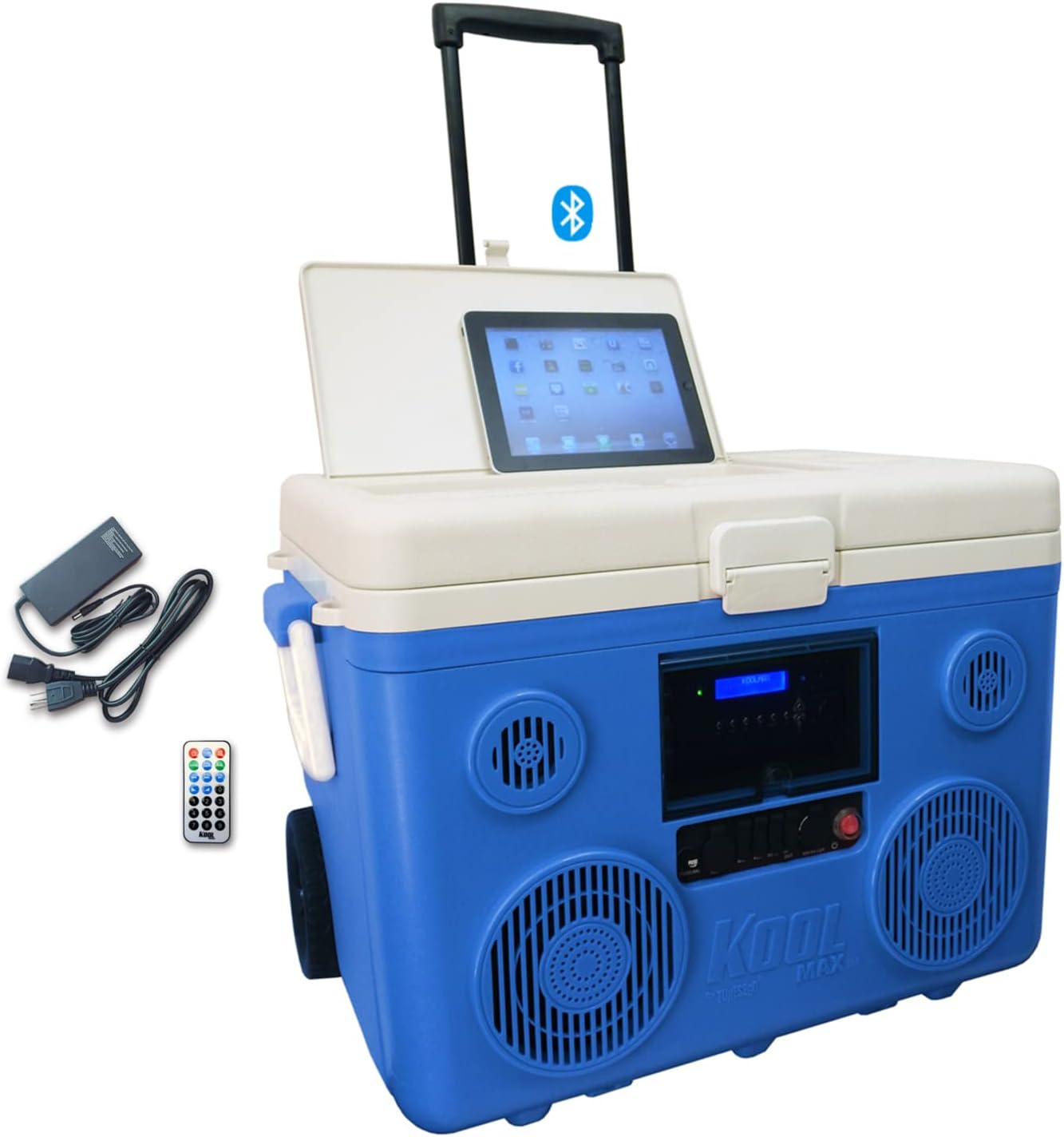 KoolMAX Cooler with Bluetooth Speaker System, 350W Boombox