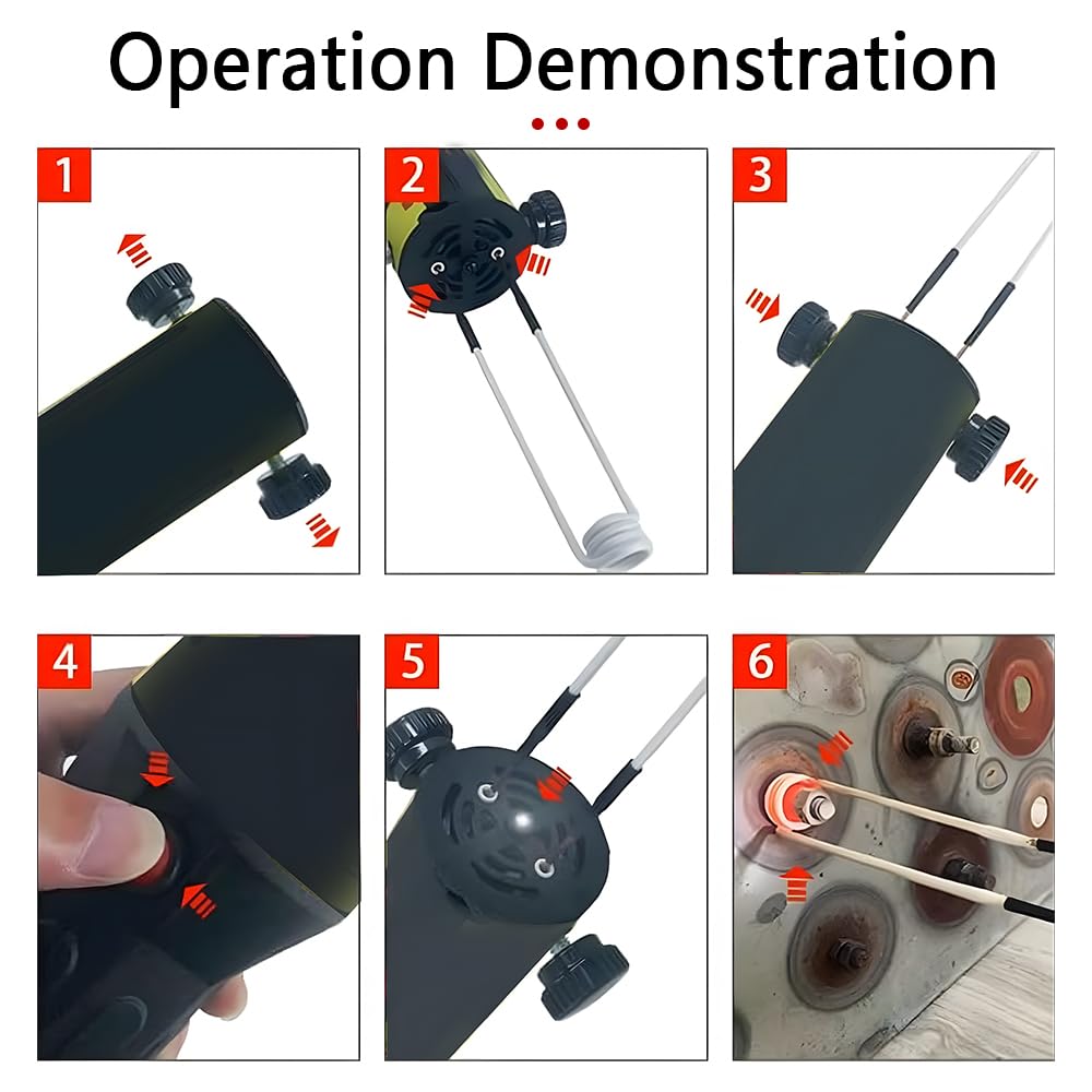 Bobines de Chauffage par Induction Magnétique, 4 Pcs Bobine à Âme en Laiton, pour Retirer Les Boulons et Écrous Rouillés, Entretien