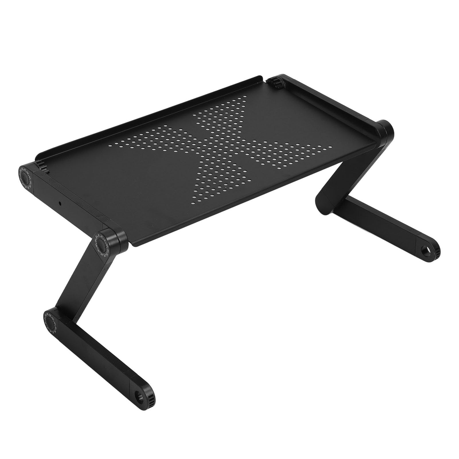 Regulowana Podstawka Pod Laptopa ze Stopu aluminium. Efektywna Wentylacja w Biurze domowym. Przestrzeń Robocza 480 X 260 Mm (Czarny)