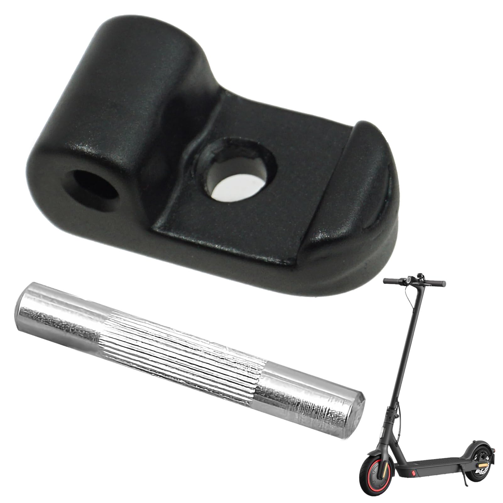 Pestaña de Cierre Gancho Plegable Compatible con Xiao-mi M365 Scooter Eléctrico, Gancho de Plegado Repuestos Patinete, Pestaña de Cierre Gancho Plegable con Hebilla Perno de Hierro
