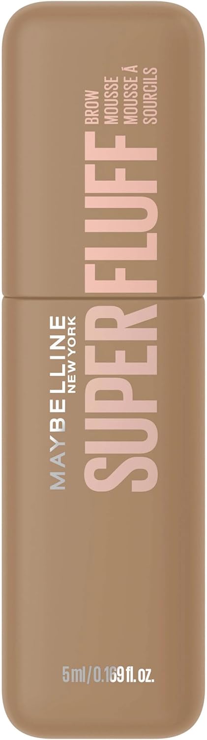 Maybelline New York Superfluff Wenkbrauwmousse 250 Blonde, luchtige wenkbrauwmake-up voor pluizige en volumineuze wenkbrauwen, 5 ml