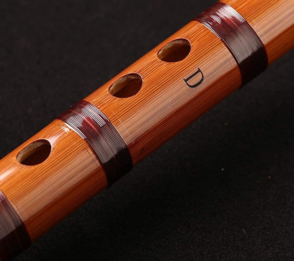 Flute, Bitter Bamboo Flute Professional Playing Instrument Flute Beginner Ancient Chinese Musical Dizi Clarinet(Color:E)
