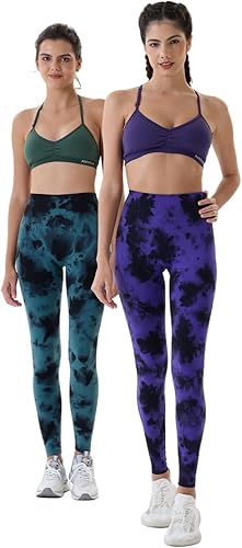 Miniatura 4 de AUROLA Leggings de entrenamiento para mujer, control de abdomen, a prueba de sentadillas, acanalados, gruesos, sin costuras, pantalones activos