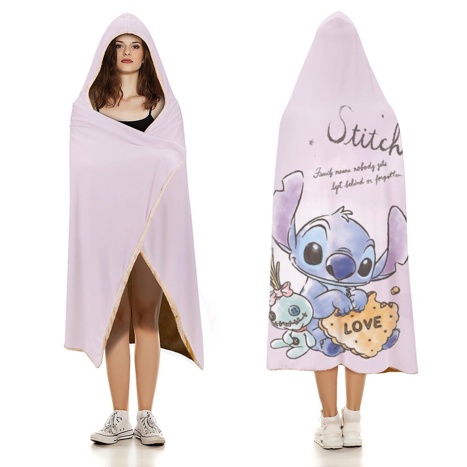 Amazon｜[Plozrpowp] スティッチ スクランプ 着る毛布 着る