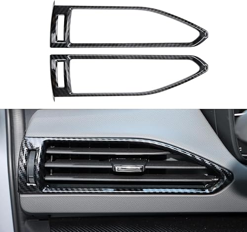 INTGET Cubiertas de ventilación laterales de tablero para Subaru Crosstrek2024 Subaru Impreza Accesorios de fibra de carbono consola central lateral