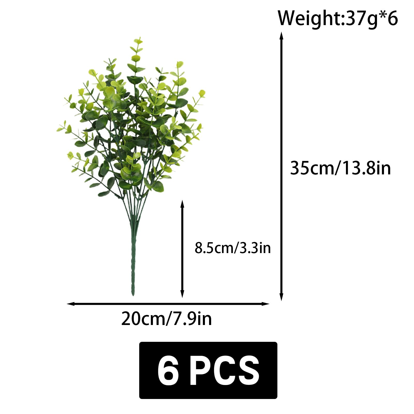 astylishome Artificial Plants Indoor for Shelves Fake Mini Faux Plant for Room Decor Home Kitchen Garden Office Indoor and Outdoor Decoration 2710 - Image 3