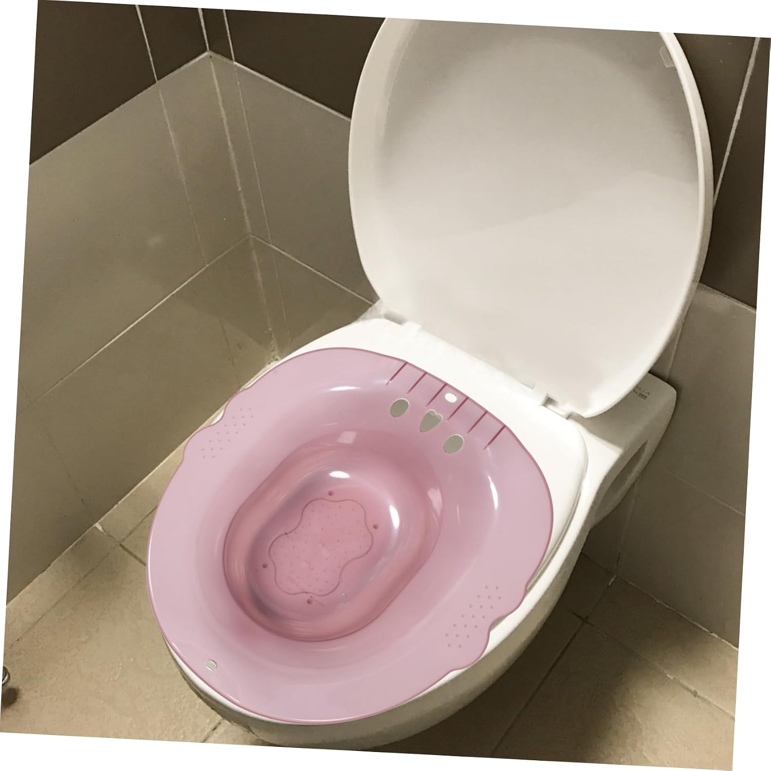 Sitz Bath Basin for Postpartum Care Non-Slip Design for Easy Use Deep Plastic Basin with Anti-Overflow for Women Elderly and Hemorrhoids Relief