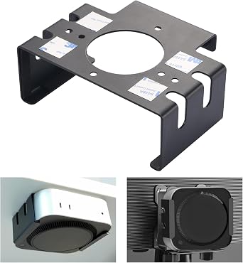 All Metal Mac mini M4 Stand- Secure Under Desk Mount for 2024 Mac mini M4/M4 Pro,VESA & Wall Mount Compatible,Space-Saving Design,Mac mini M4 Mount, Accessories for Mac mini