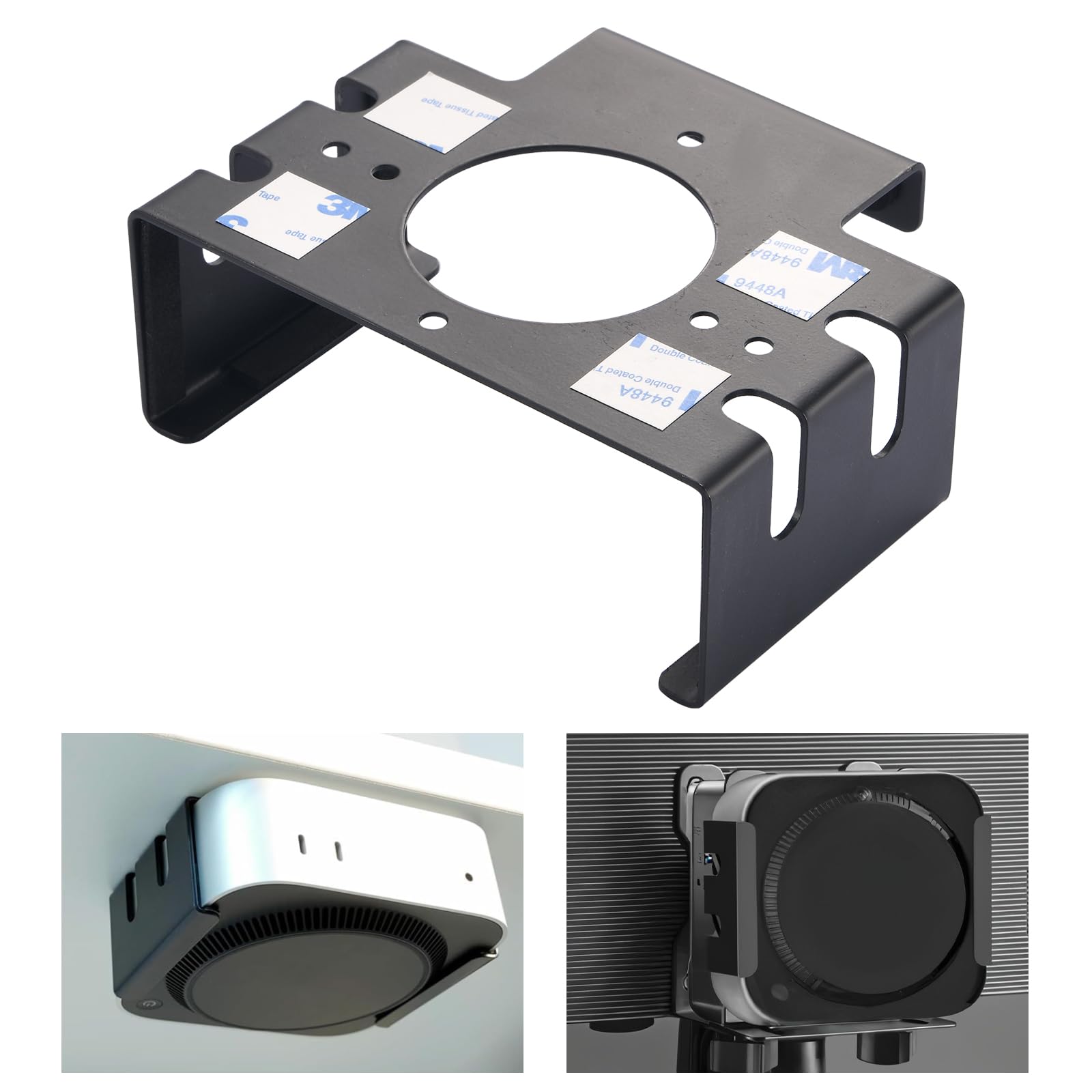 All Metal Mac mini M4 Stand- Secure Under Desk Mount for 2024 Mac mini M4 M4 Pro VESA