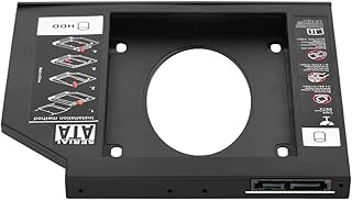 Hard Disk Holder,2.5 HDD SSD Enclosure Hard Disk Drive Bay Optical DVD Adapter Support for Laptop 2.5 HDD,SATAII SDD Hard Disk (9.5mm)