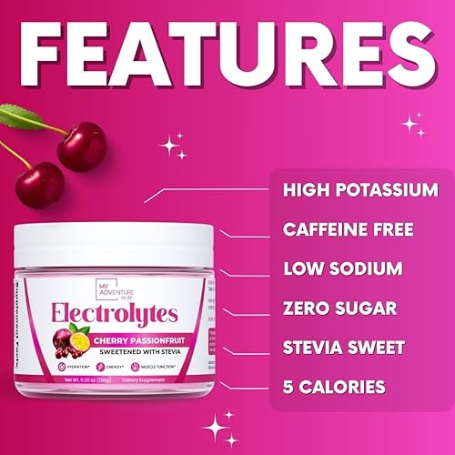 Miniatura 9 de My Adventure to Fit Keto - Electrolitos en polvo sin azúcar, mezcla de electrolitos fabricada en los Estados Unidos para mujeres, bebidas
