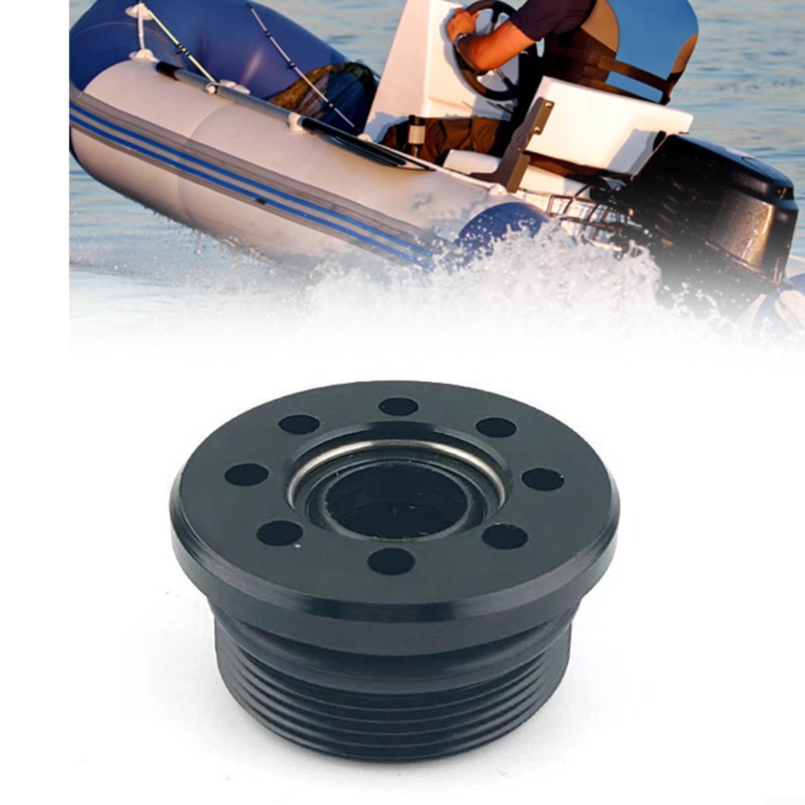 Copertura di sollevamento idraulico 63P-43821-29 in metallo nero di ricambio per motore fuoribordo, compatibile con 150HP F150 Series 2011-2017 per uso nautico