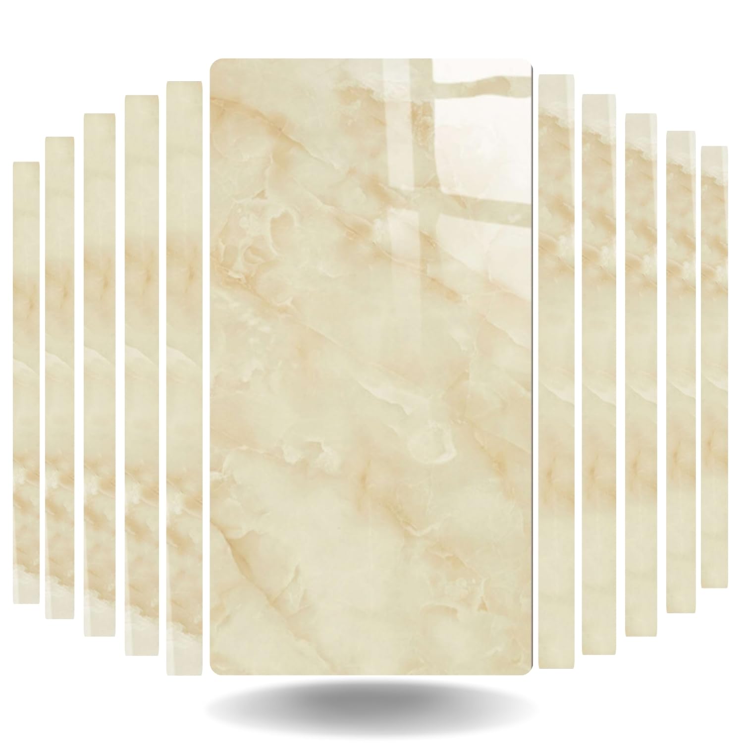 HOMEMATES Self Adhesive Tile Pattern PE Foam Wall Stickers Real Marble Tile Designed Wall Panel 30 x 60 cm, Count of (1, Onyx Beige) (B0CX4ZLPP5) Amazon Price History, Amazon Price Tracker