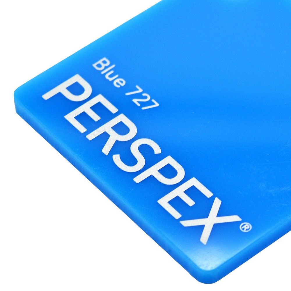 Crestglass Blue 3Mm Gloss 727 Perspex Cast Acrylic Sheet A4 297Mm X 210Mm