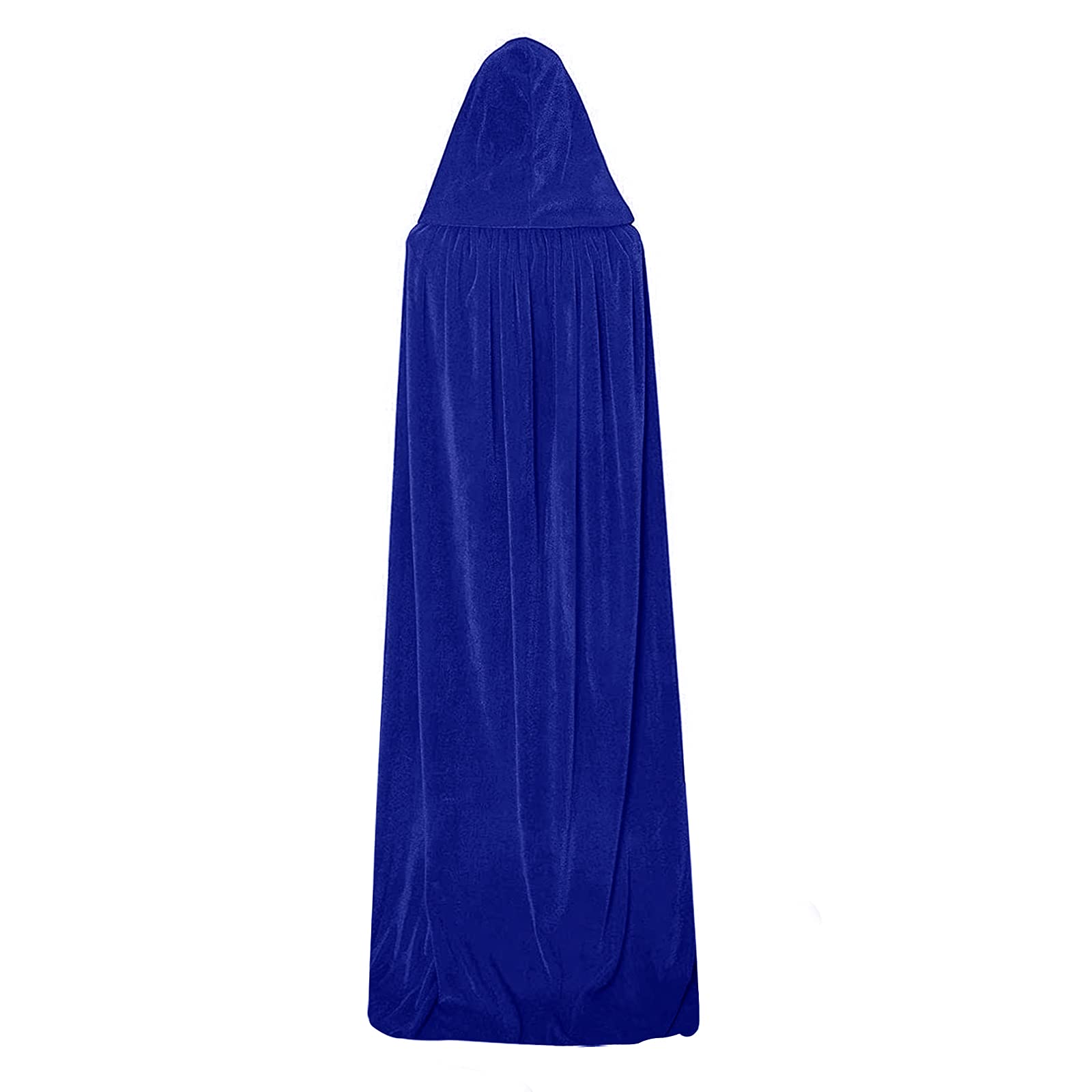 Moonlove Bling Bling Long Halloween Cape Luxuriant Cloaks With Hooded Hat Adults Mysterious Cosplay Costume Master Wizard Fairytale Fancy Dress Robe for Halloween Party Costume Ball