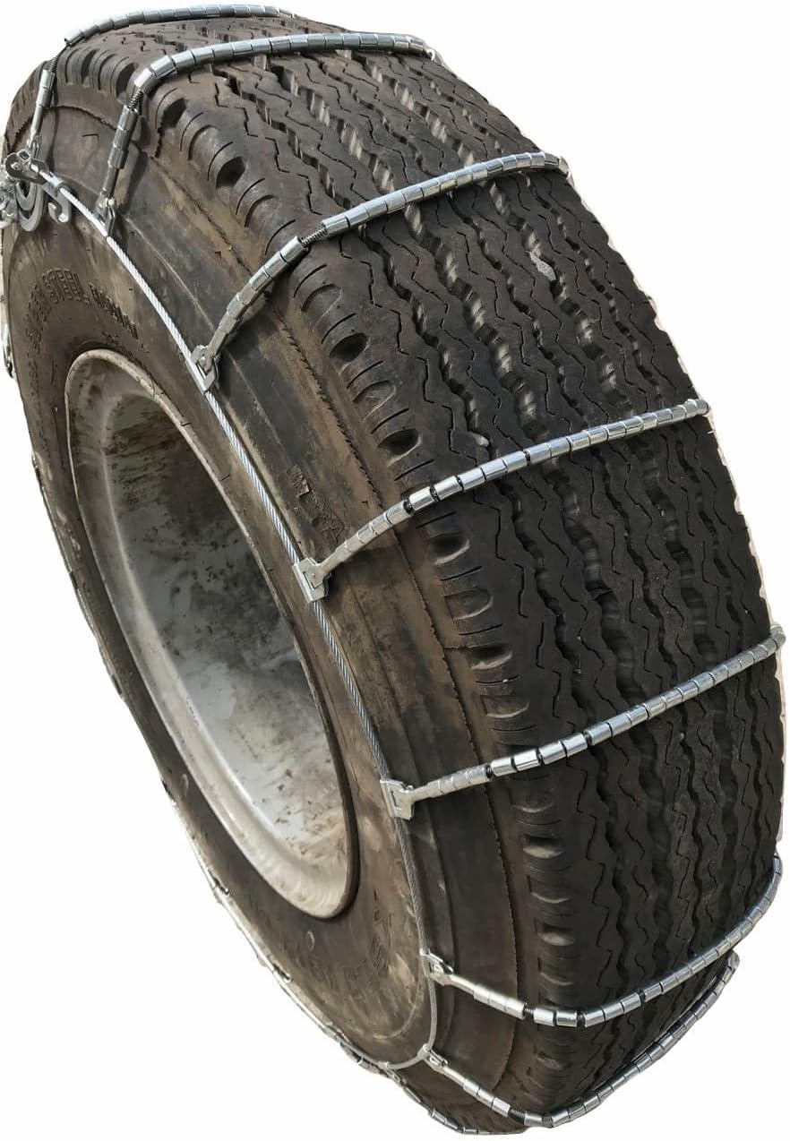 TireChain.com 2316 275/80-22.5, 275/80 22.5 Cable Tire Chains with Cam Set of 2